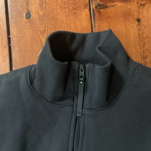 Adidas Cropped Half Zip Small Streetwear Women's Cotton Blend Sweatshirt  EUC - Picture 8 of 16